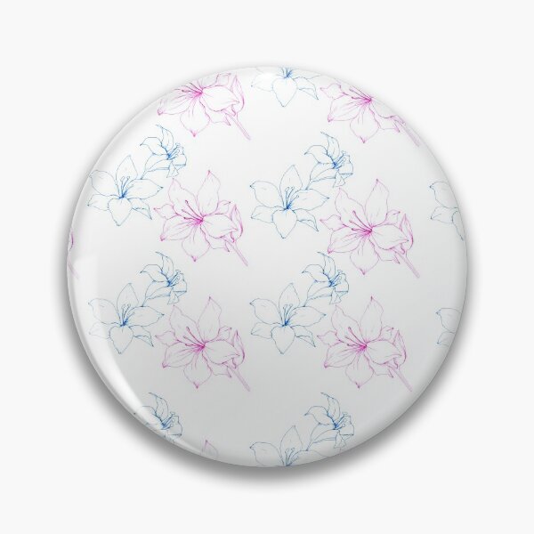 Item preview, Minimalist pink blue flowers designed and sold by YesShop.