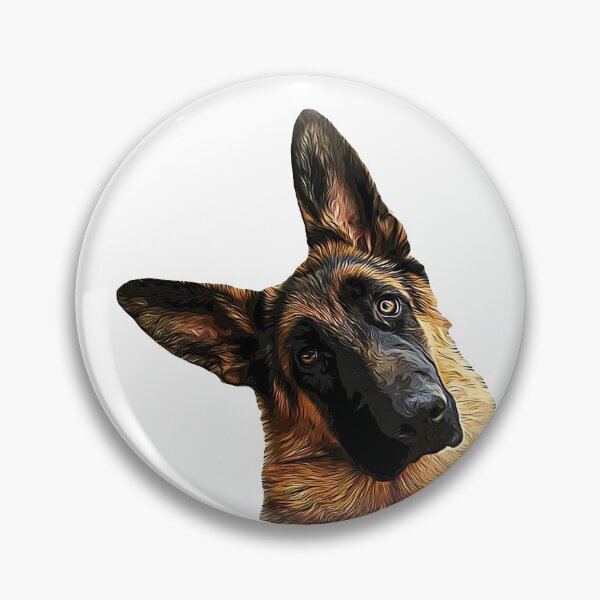Item preview, German Shepherd Head Tilt designed and sold by ElegantCat.