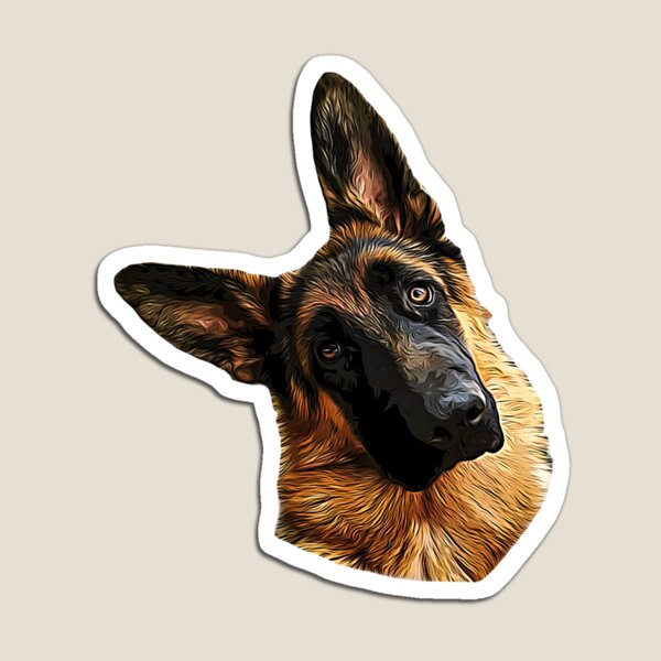 Artikel-Vorschau von Deutscher Schäferhund, der den Kopf neigt, designt und verkauft von ElegantCat.