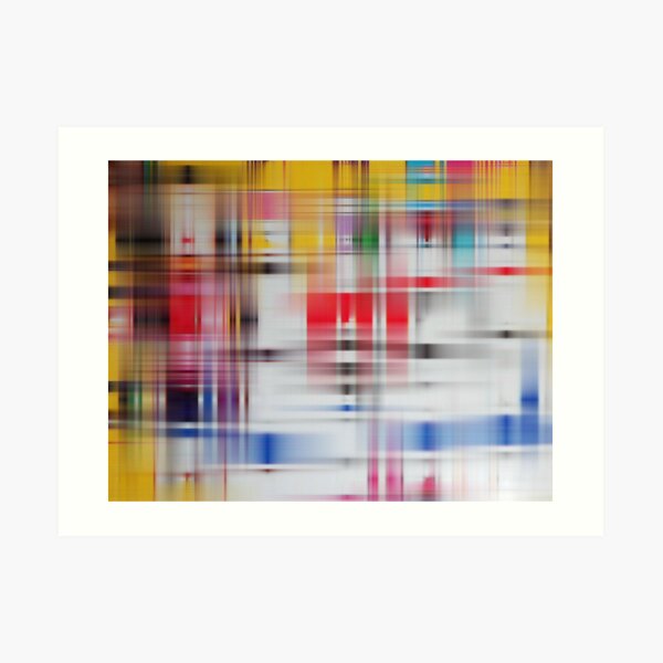 Yellowhite weave Art Print
