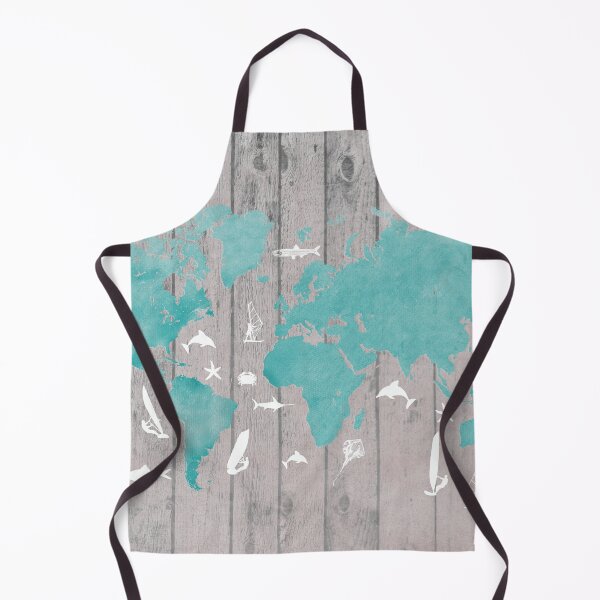 Item preview, world map 100 fish and surf #worldmap #map designed and sold by JBJart.