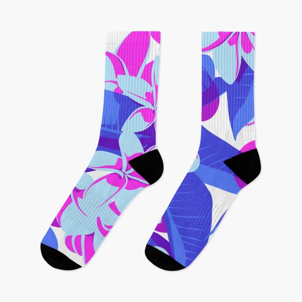 Aperçu de l'œuvre RetroWave Motif Floral Néon-Rétro créée et vendue par MPowerTeez.