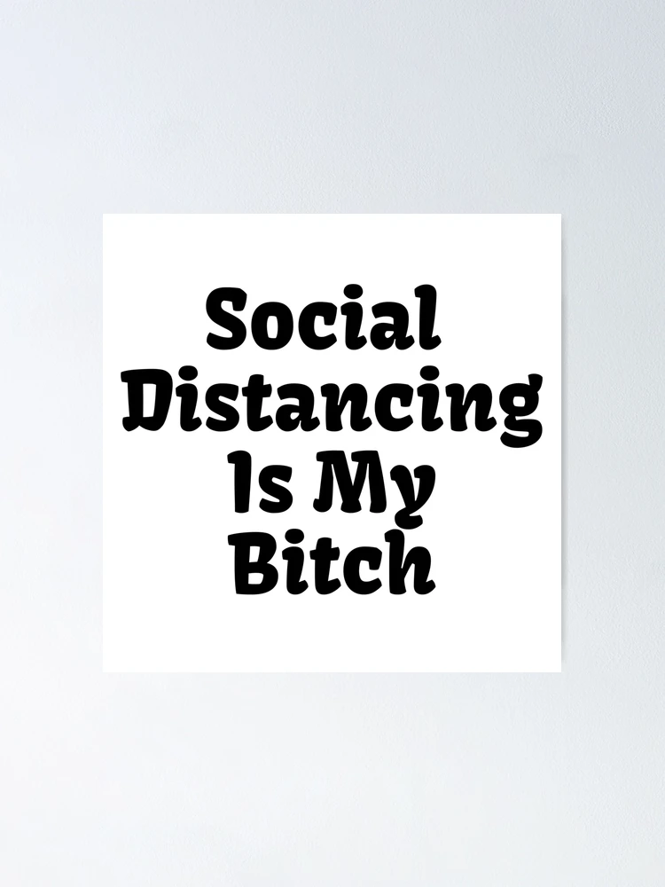 Thumbnail 1 of 3, Poster, Social Distancing With Rounding Letters designed and sold by KayLadyBug.