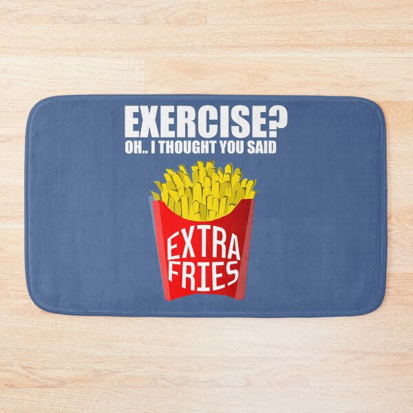 Item preview, Funny Exercise Fries T-shirt Humor Gym Tee designed and sold by raretshirtsuk.