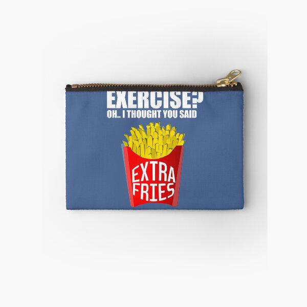 Item preview, Funny Exercise Fries T-shirt Humor Gym Tee designed and sold by raretshirtsuk.