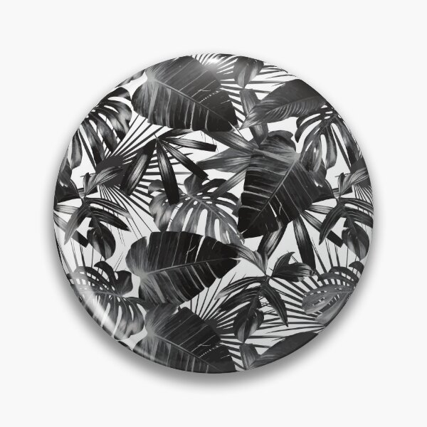 Item preview, Hojas de palmera tropical en blanco y negro designed and sold by YesShop.