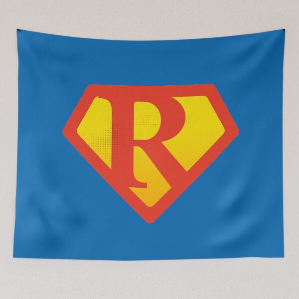 Item preview, R letter Super party supehuman alphabet for Rylee, Rose, Ruth, Robert Or Roman designed and sold by Urosek.