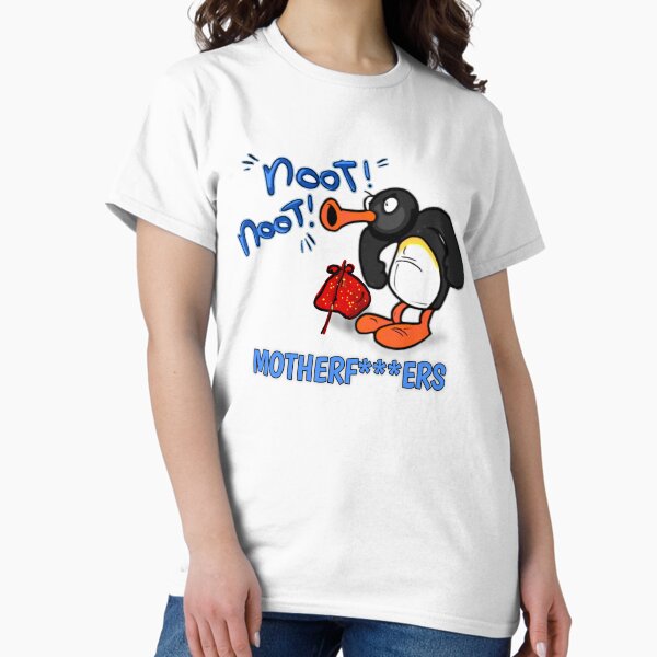 Vista previa del artículo con la obra «noot noot pingu camisetas», diseñado y vendido por TopDesignArt.