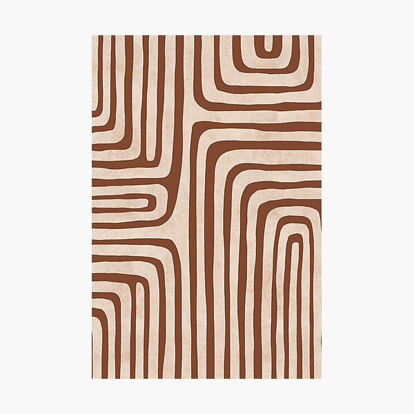 Vista previa del artículo con la obra «rayas marrones beige», diseñado y vendido por Miss-Belle.