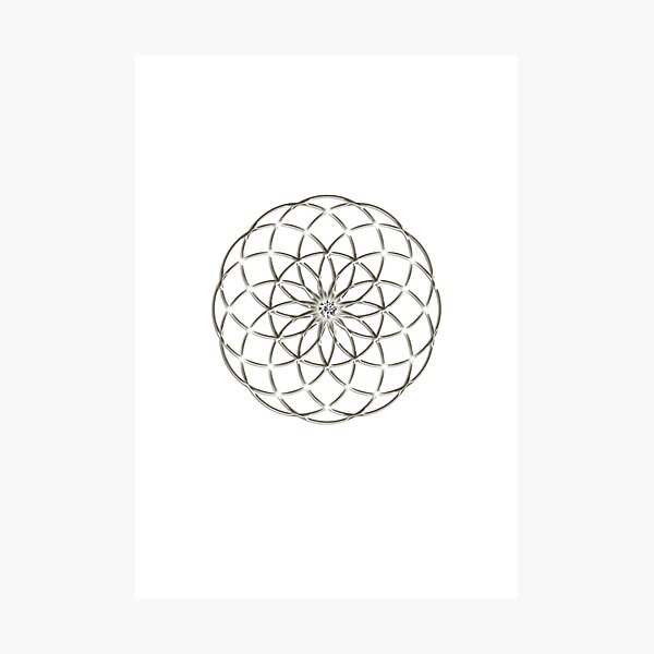 Item preview, SEED OF LIFE, TUBE TORUS, SACRED GEOMETRY designed and sold by nitty-gritty.
