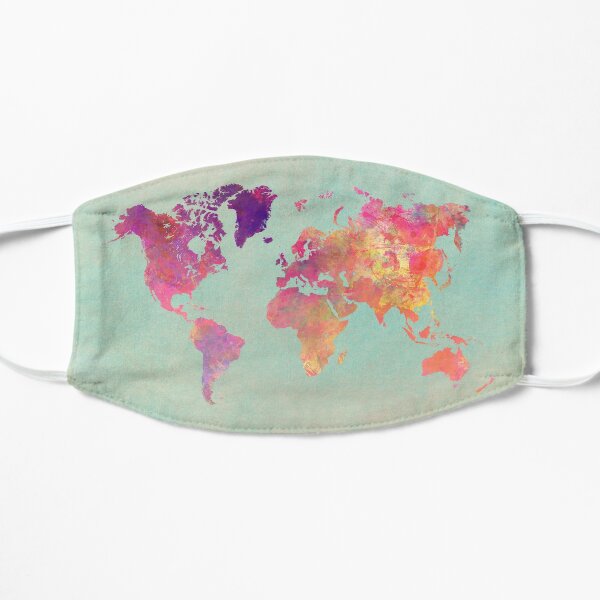 world map 102 #worldmap #map Flat Mask