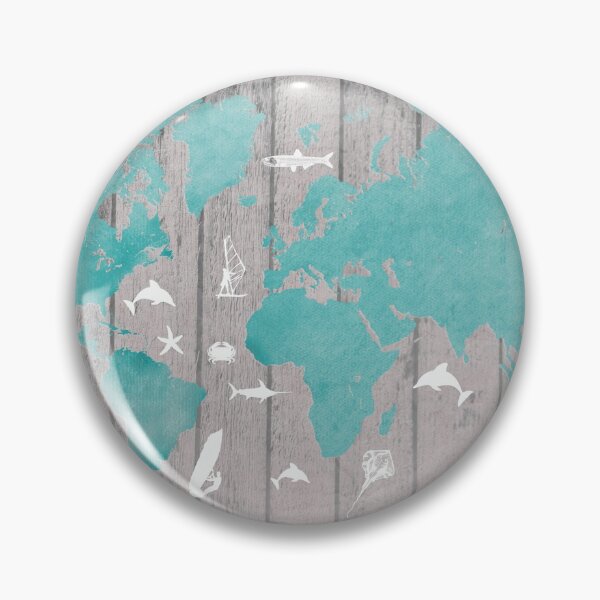 Item preview, world map 100 fish and surf #worldmap #map designed and sold by JBJart.