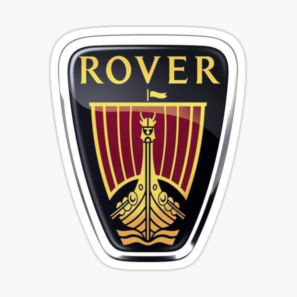 ROVER CAR BADGE WALL STICKER MODERN ART LOUNGE BEDROOM REMOVABLE MG 25  75