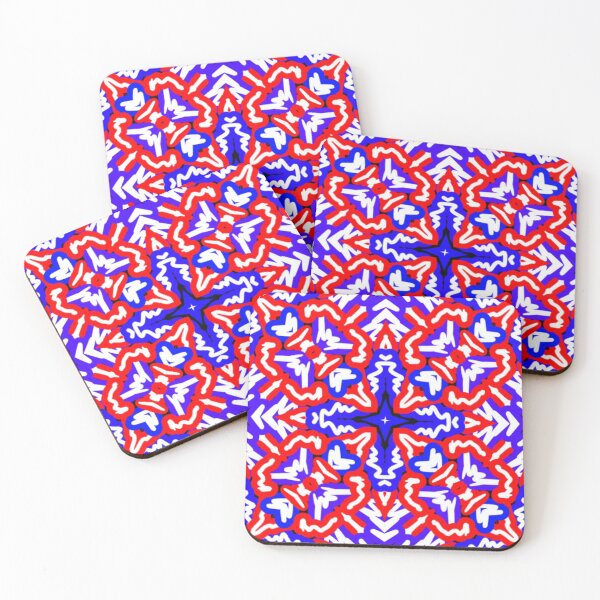 Item preview, Blue Red White Fancy Pattern  designed and sold by Grafititee.