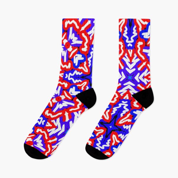 Item preview, Blue Red White Fancy Pattern  designed and sold by Grafititee.