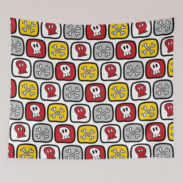 Item preview, Cartoon Pirate Skulls and Bones designed and sold by fatfatin.