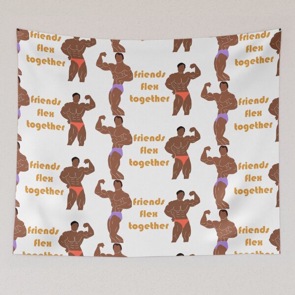 Item preview, Friends Flex Together Bodybuilding Motivation and Friendship  designed and sold by cnon626.