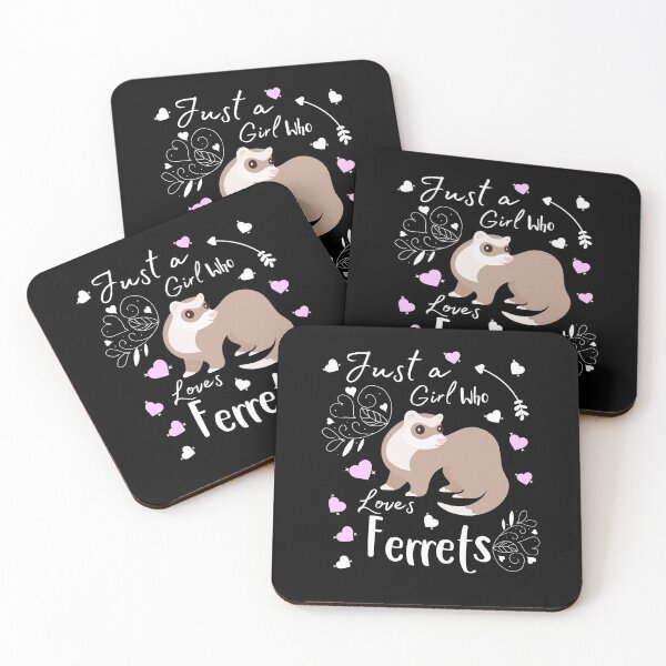 Item preview, Ferret Just A Girl Who Loves Ferrets Cute Ferret Lover Gift designed and sold by nat82.