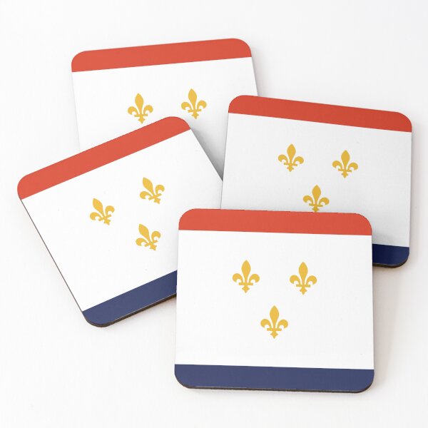Item preview, New Orleans Louisiana City Flag  designed and sold by FiveRedBats.