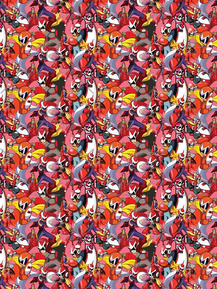Thumbnail 3 of 3, Scarf, Protoman Collage - NO PROFIT FOR RENA designed and sold by RenaInnocenti.