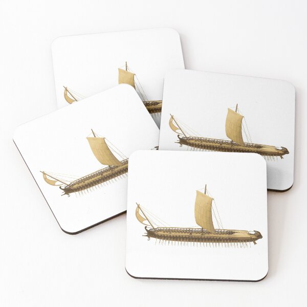 Item preview, Greek Trireme Ship Boat Ancient History Illustration designed and sold by yisela.