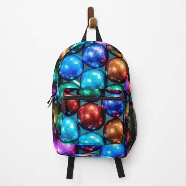 Item preview, Shiny rainbow bubble magnetic foil balls repeated pattern designed and sold by conceptDVS.