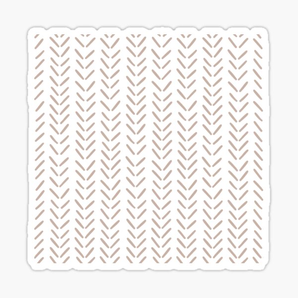 Neutral mudcloth Sticker