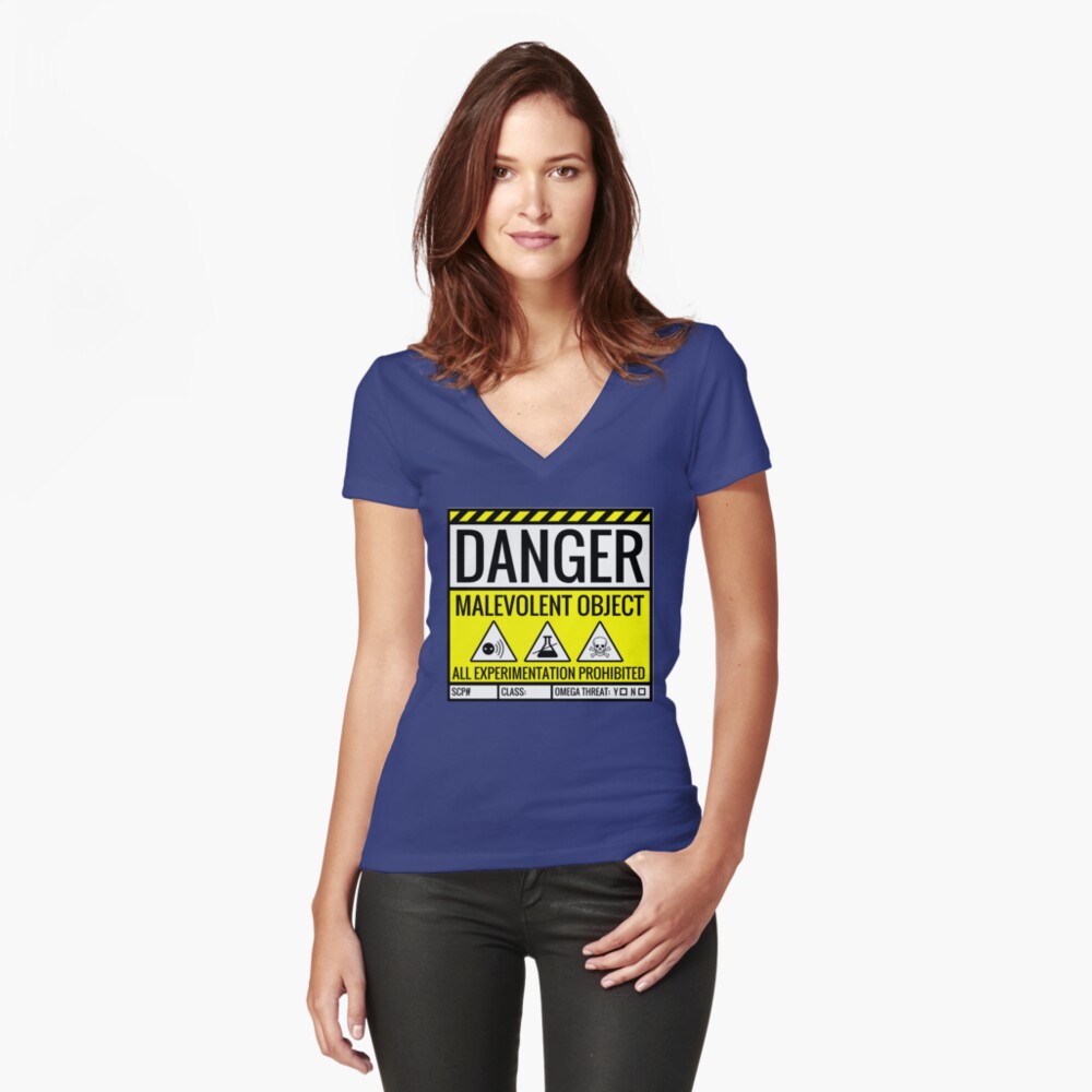 Item preview, Fitted V-Neck T-Shirt designed and sold by gourmetcheeses.