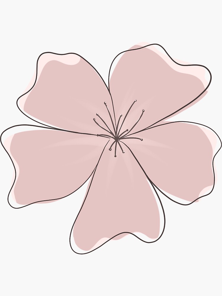 Cherry Blossom Flower Sticker