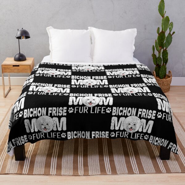 Item preview, Bichon Frise Mom For Life Dog Pun designed and sold by fatamyfan1.