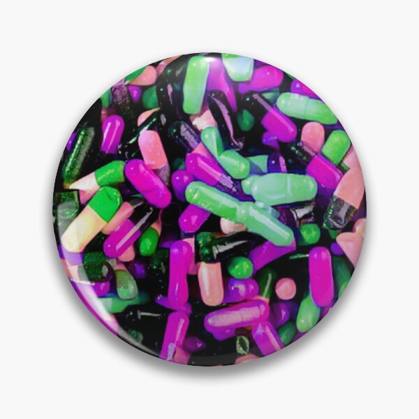 Aperçu de l'œuvre Idée de cadeau de modèle répété de pilules psychédéliques Trippy pour infirmière créée et vendue par conceptDVS.