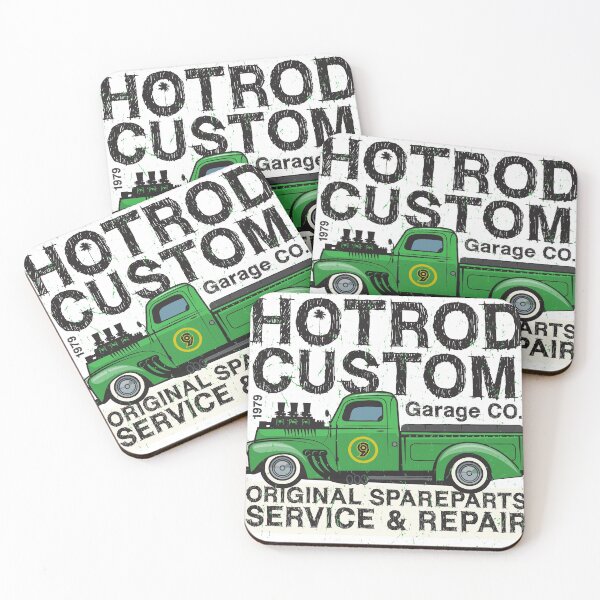 Item preview, Retro pickup Hot Rod Garage designed and sold by studio838.