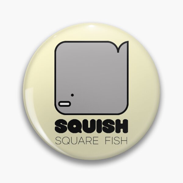Item preview, Fish Squish Square Fish Powder Yellow designed and sold by Quooki.