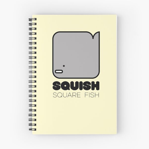 Item preview, Fish Squish Square Fish Powder Yellow designed and sold by Quooki.