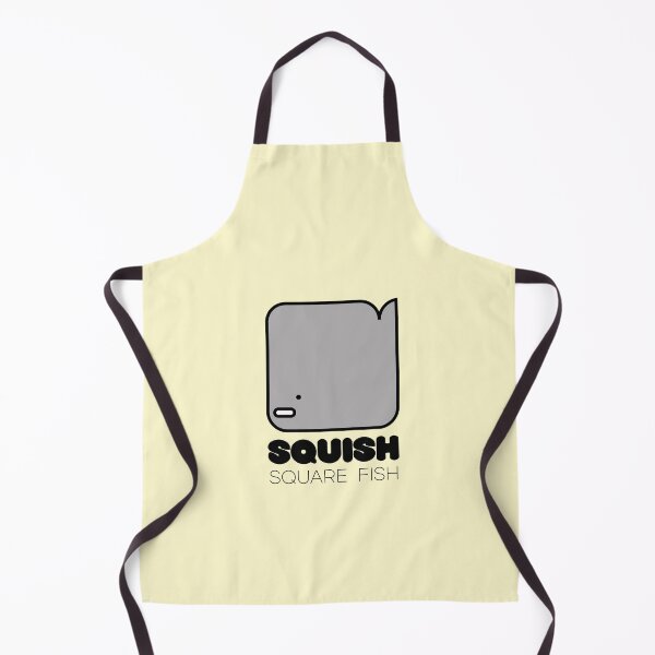 Item preview, Fish Squish Square Fish Powder Yellow designed and sold by Quooki.
