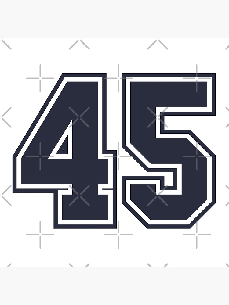 Fourty-Nine Purple Jersey Number Sports 49 Sticker for Sale by  HelloFromAja