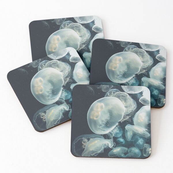 Item preview, white ocean jellyfish designed and sold by Pacesyte.