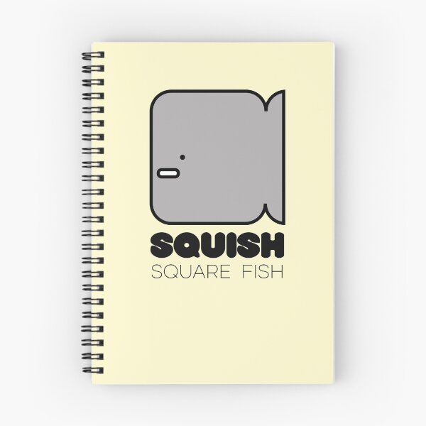 Item preview, Fish Squish Square Fish Powder Yellow designed and sold by Quooki.