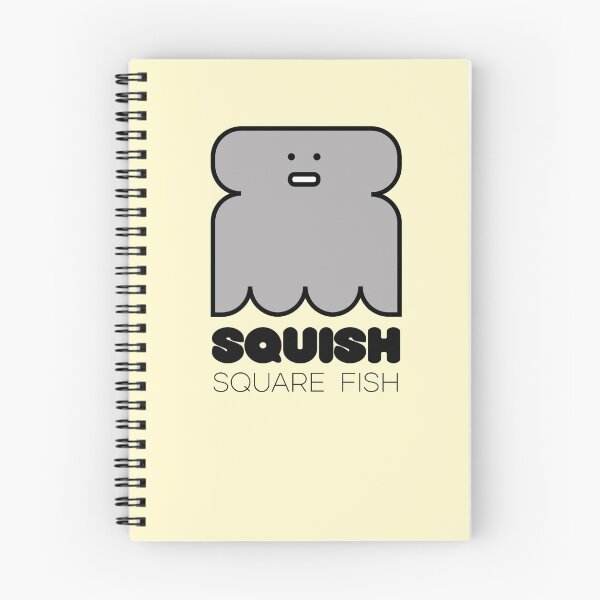 Item preview, Fish Squish Square Fish Powder Yellow designed and sold by Quooki.