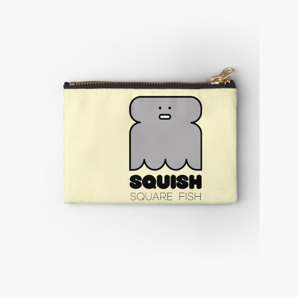 Item preview, Fish Squish Square Fish Powder Yellow designed and sold by Quooki.