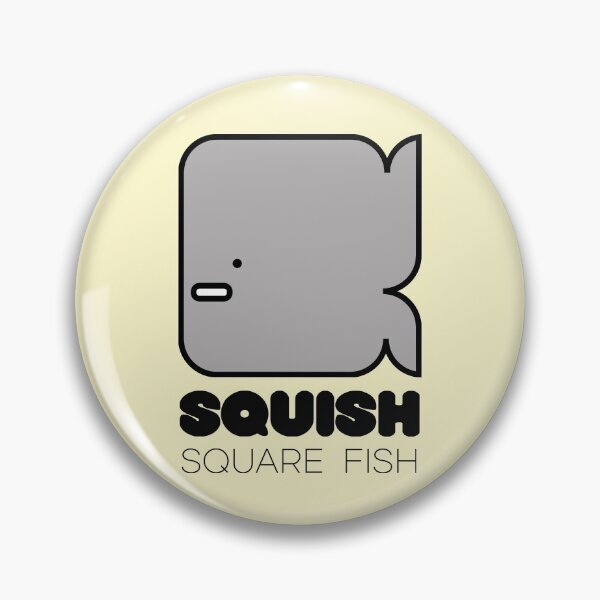 Item preview, Fish Squish Square Fish Powder Yellow designed and sold by Quooki.