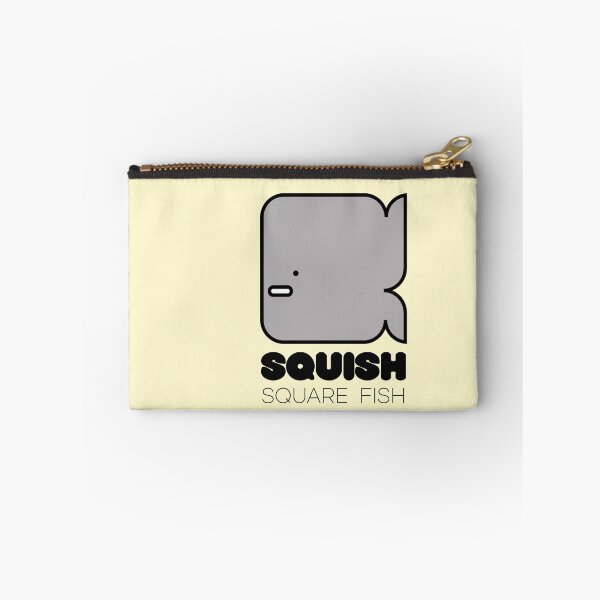 Item preview, Fish Squish Square Fish Powder Yellow designed and sold by Quooki.