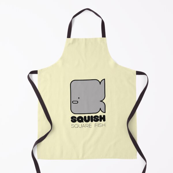 Item preview, Fish Squish Square Fish Powder Yellow designed and sold by Quooki.