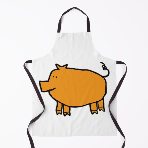 Item preview, Gold Pig on a transparent background designed and sold by ellenhenry.