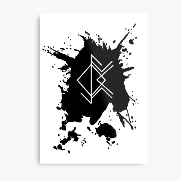 Enlightenment Sigil | Elder Futhark BindRune Metal Print