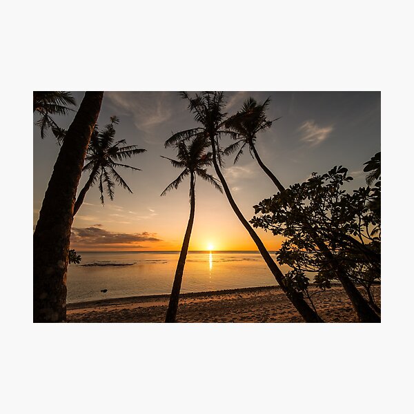 Sunset On The Island Of Guam Usa Photographic Print By Raisbeckfoto Redbubble