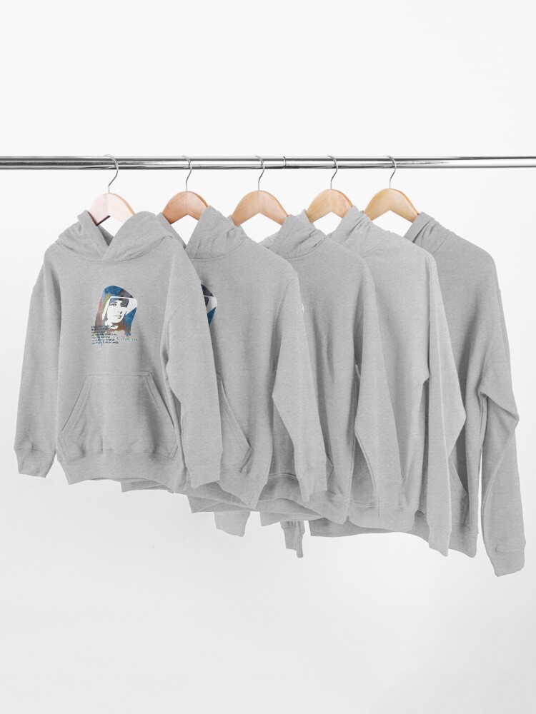 Alternate view of Saint Faustina Kowalska 2 Kids Pullover Hoodie