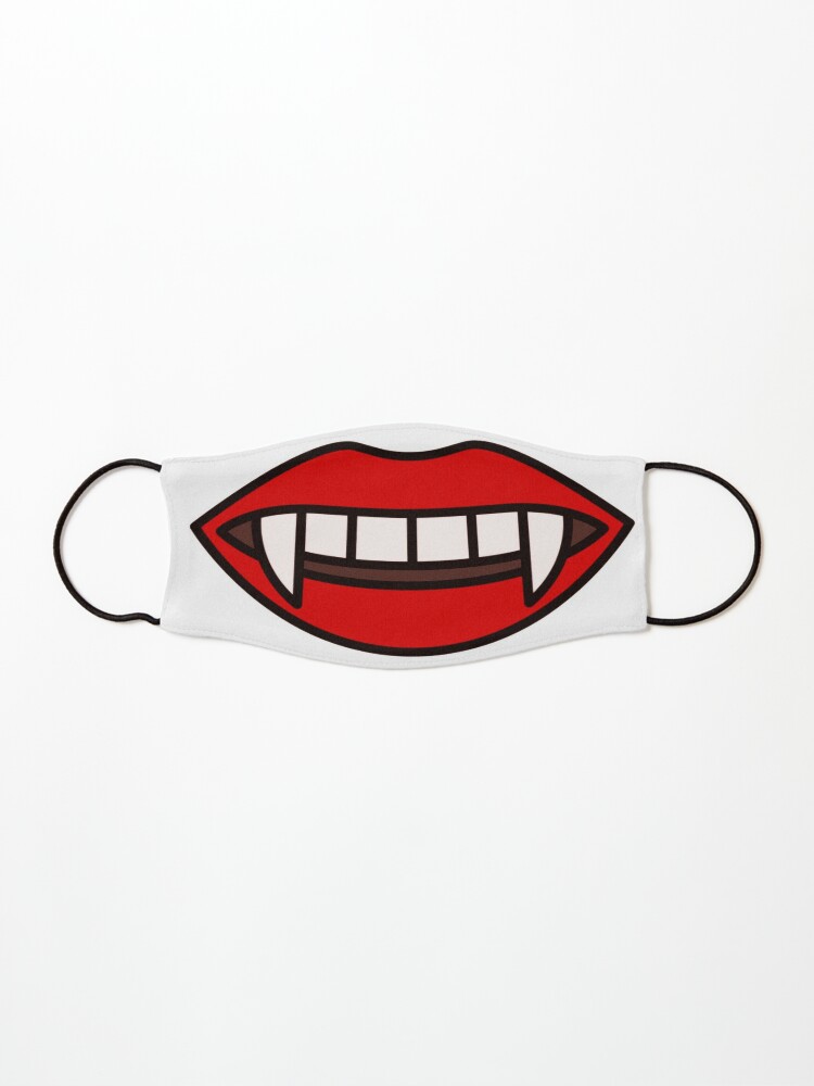 Vampire Mouth Teeth Face Mask Mask for Sale by zanydoodles
