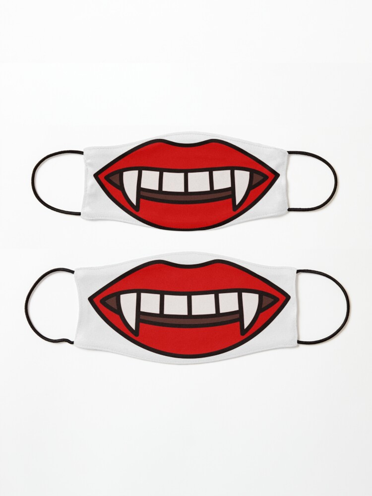 Vampire Mouth Teeth Face Mask Mask for Sale by zanydoodles