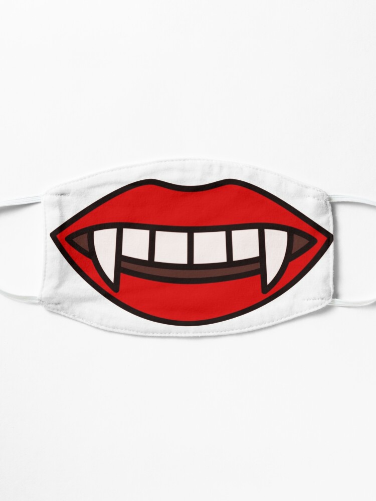 Vampire Mouth Teeth Face Mask Mask for Sale by zanydoodles